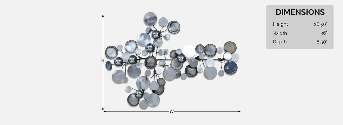 Californian Modernist "Raindrop" Chrome Sculpture by Curtis Jere