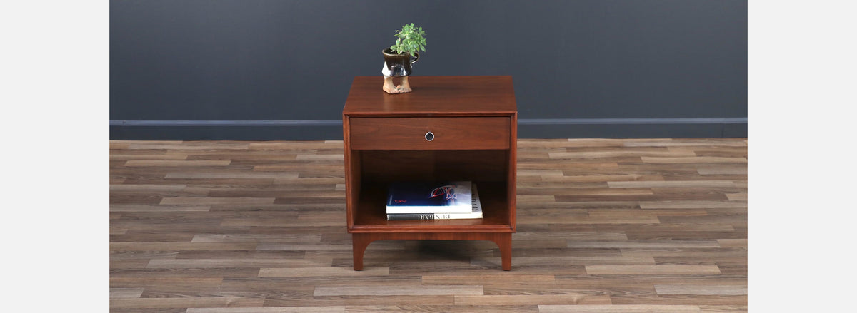 Richard Thompson Walnut Night Stand for Glenn of California