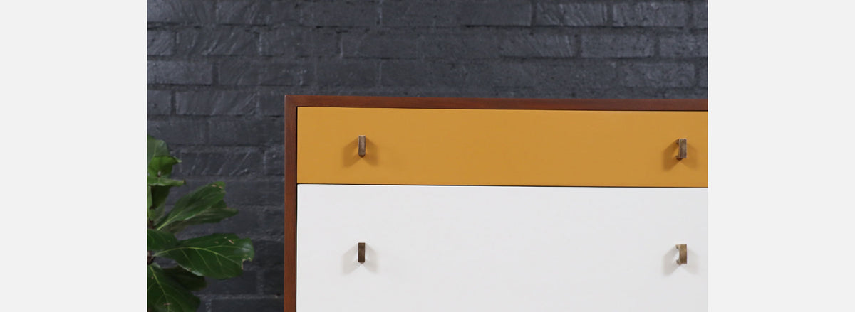 Glenn of California Multi-Color Lacquered & Walnut Dresser