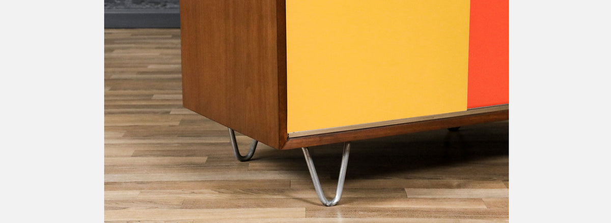 George Nelson Multi-Color Lacquered Cabinet for Herman Miller 