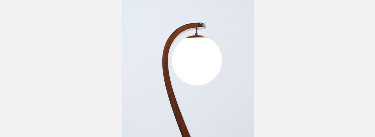 Vintage Jack Haywood Sculpted "Serpentine" Floor Lamp by Modeline of CA