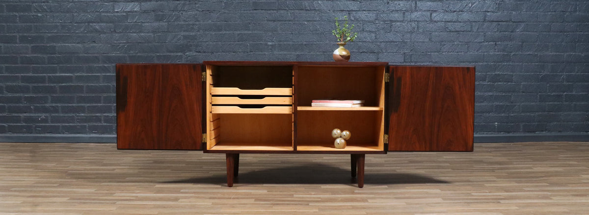 Carlo Jensen Brazilian Rosewood Cabinet for Hundevad & Co.
