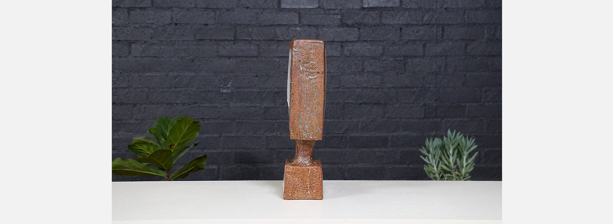 Vintage Glazed Ceramic Architectural Pottery Sculpture 