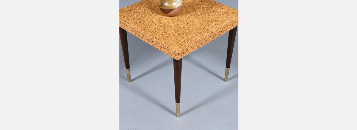 Paul Frankl Cork Side Table for Johnson Furniture