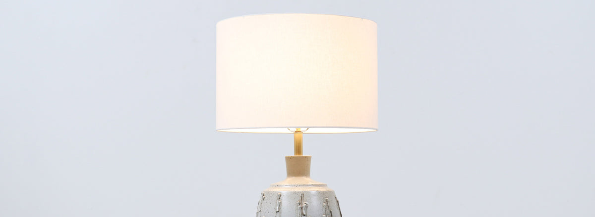 David Cressey Glazed Drip Texture Ceramic Table Lamp for Architectural Pottery
