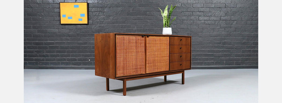 Jack Cartwright Credenza w/ Cane Doors for Founders
