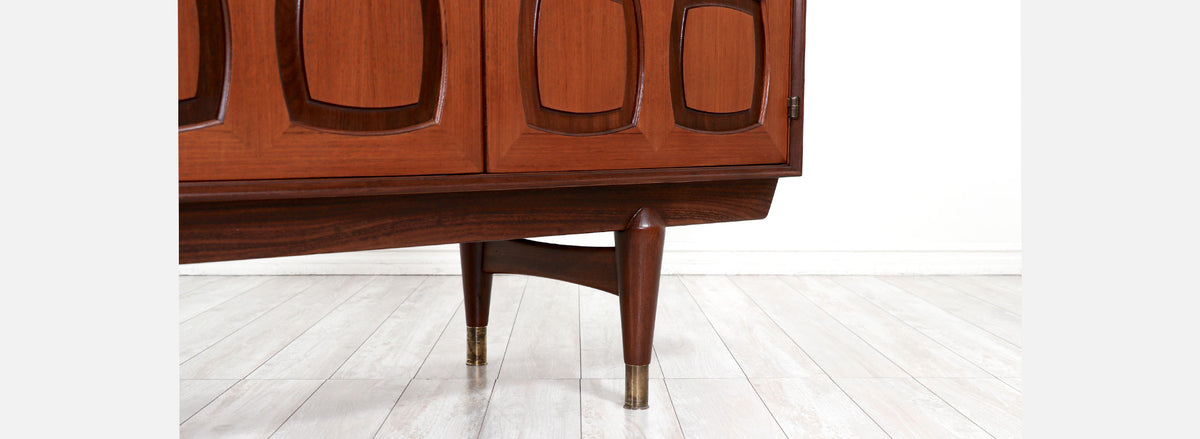 Rolf Rastad & Adolf Relling Two-Tone Teak Credenza for Gustav Bahus