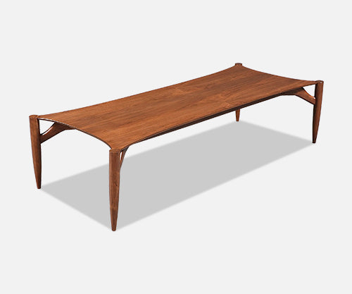 Rare Greta M. Grossman Sculpted Floating Top Coffee Table for Glenn of California