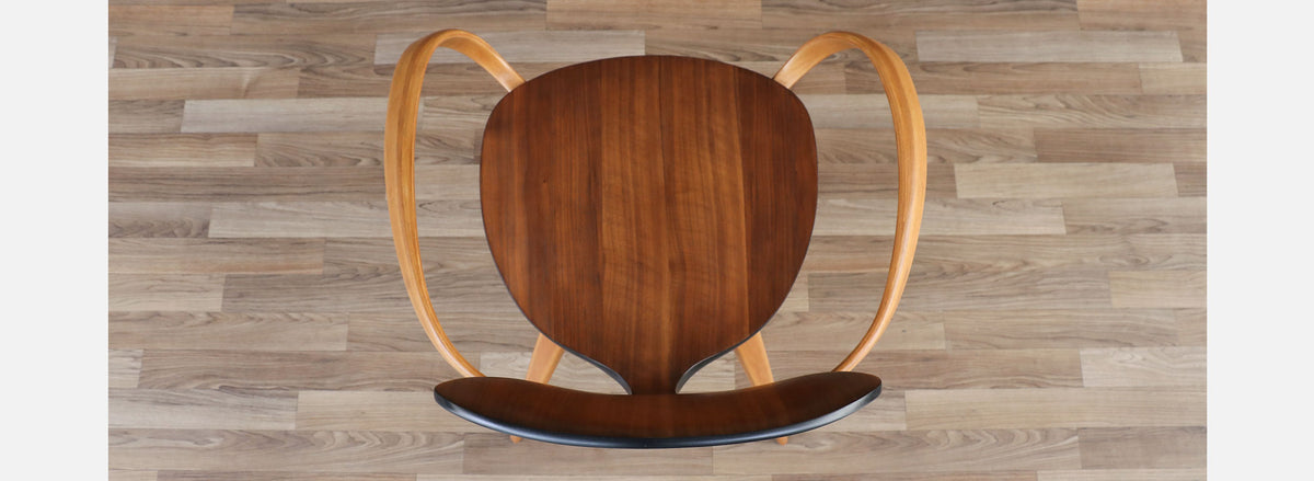 Set of 4 "Pretzel" Armchairs by Norman Cherner for Plycraft
