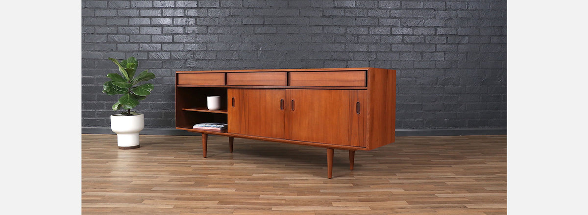 Mid-Century Modern Teak Credenza by Punch Design