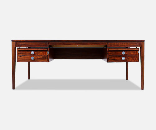 Finn Juhl "Diplomat" Executive Brazilian Rosewood Desk for France & Son