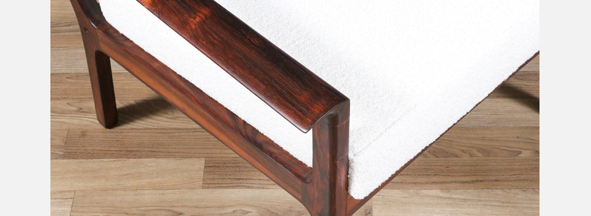 Fredrik Kayser Model-395 Rosewood Lounge Chair for Vatne Møbler