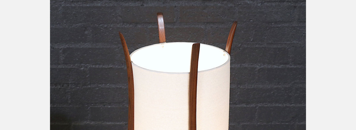 Sculptural Mid-Century Modern Floor Lamp by Roller Lamp Co.