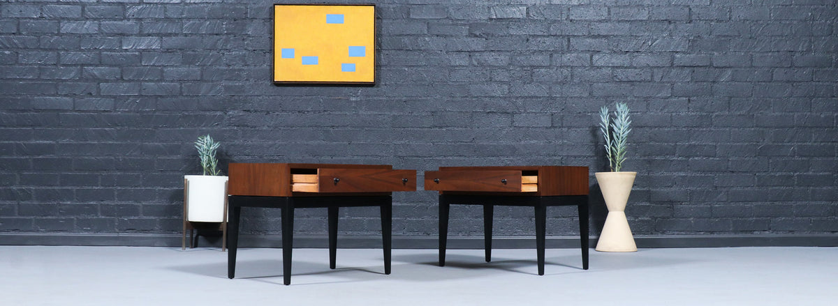 Harvey Probber Walnut Night Stands