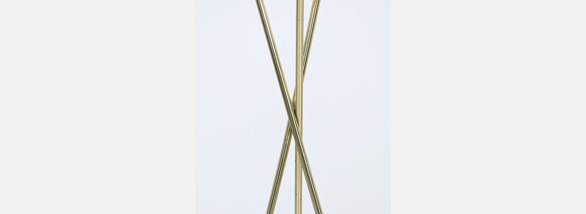 Robert Sonneman Tripod Brass Floor Lamp for Lightolier