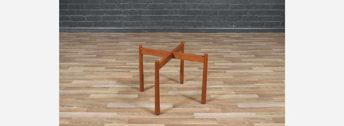 Mid-Century Swedish Modern Reversible Tray Top Side Table by Dux