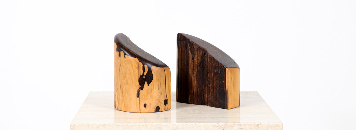 Don S. Shoemaker Sculpted Rosewood Bookends for Señal Furniture