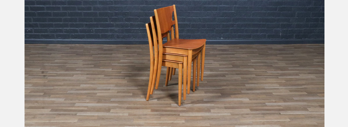 Børge Mogensen Stackable Dining Chairs for C.M. Madsens