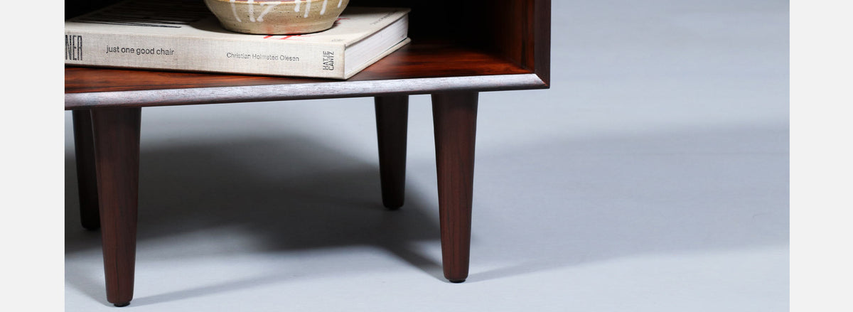 Mid-Century Rosewood Night Stands w/ Bookcase by Westnofa