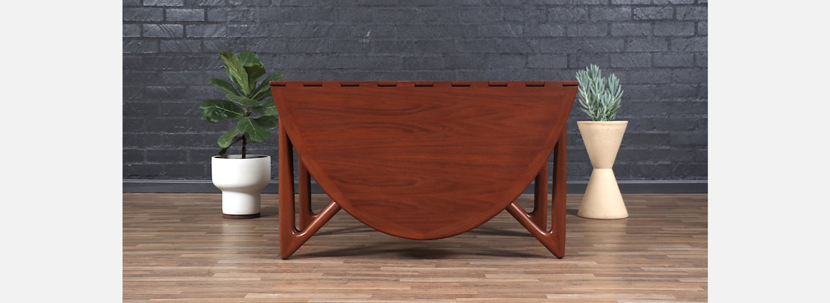 Niels Koefoed Gateleg Teak Dining Table for Koefoeds Hornslet