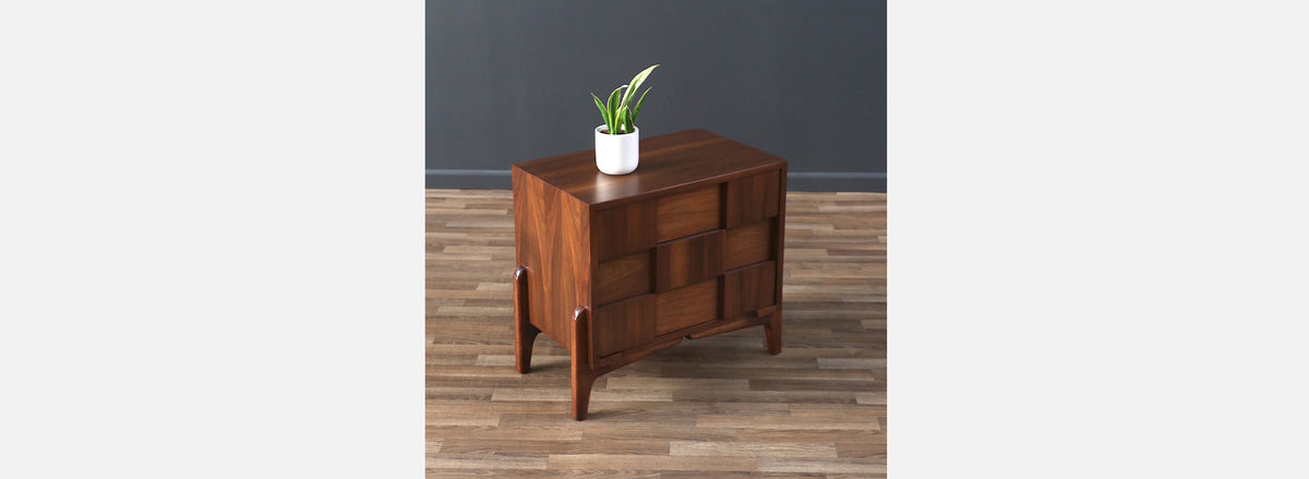 Mid-Century Modern Geometric Night Stands by American of Martinsville