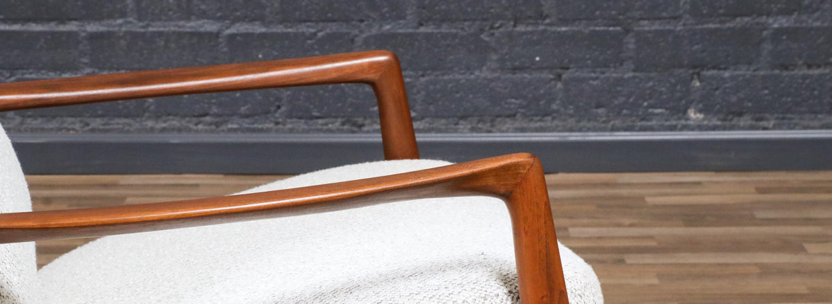Folke Ohlsson Model-1032 Reclining Chair w/ Ottoman for Dux