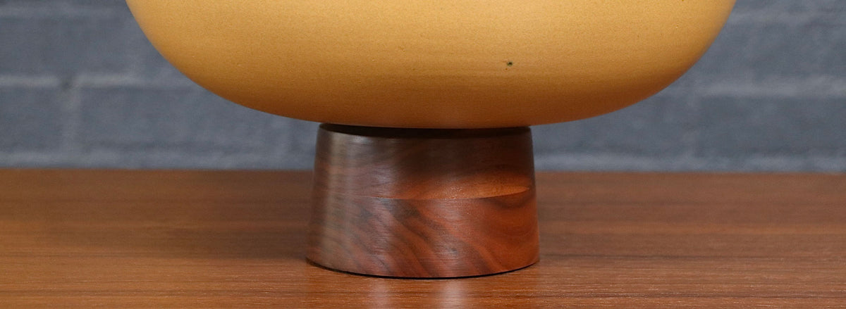 John Follis "Floating Pottery" Model-FB Mustard Glazed Planter for A.P. 