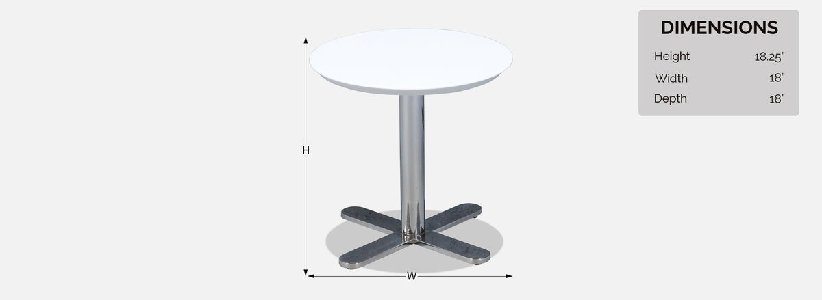 California Modern "Plus" Chrome Side Tables by West Coast Industries