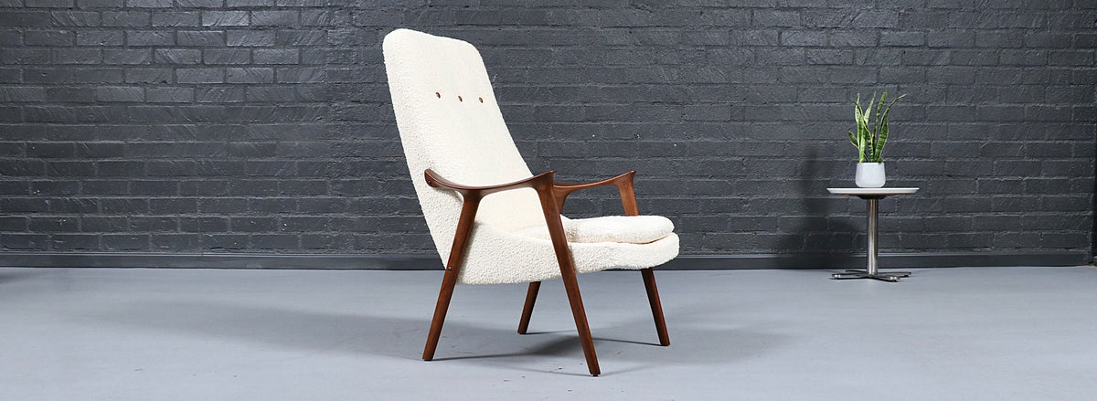 Norwegian Modern "Klarinett" Teak Lounge Chair by More Lenestolfabrikk