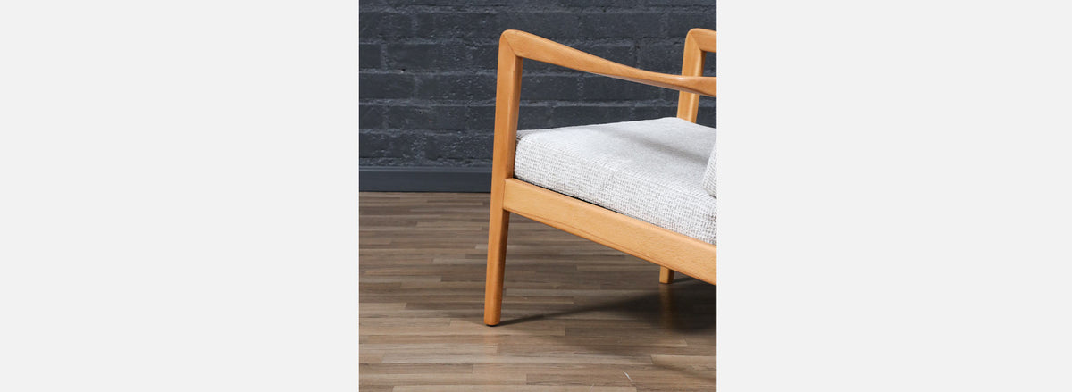 Folke Ohlsson Model "Tema 1" Beechwood Lounge Chairs for Dux