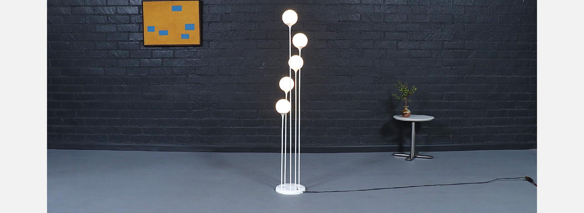 Mid Century Modern 5-Tier Orb Floor Lamp by Lightolier