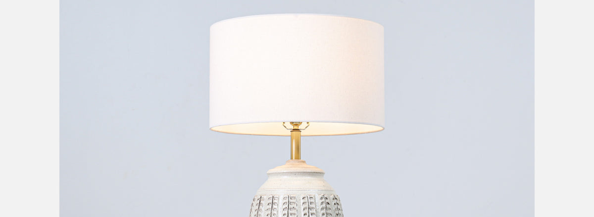 California Modern Glazed Ceramic Table Lamp by Bob Kinzie
