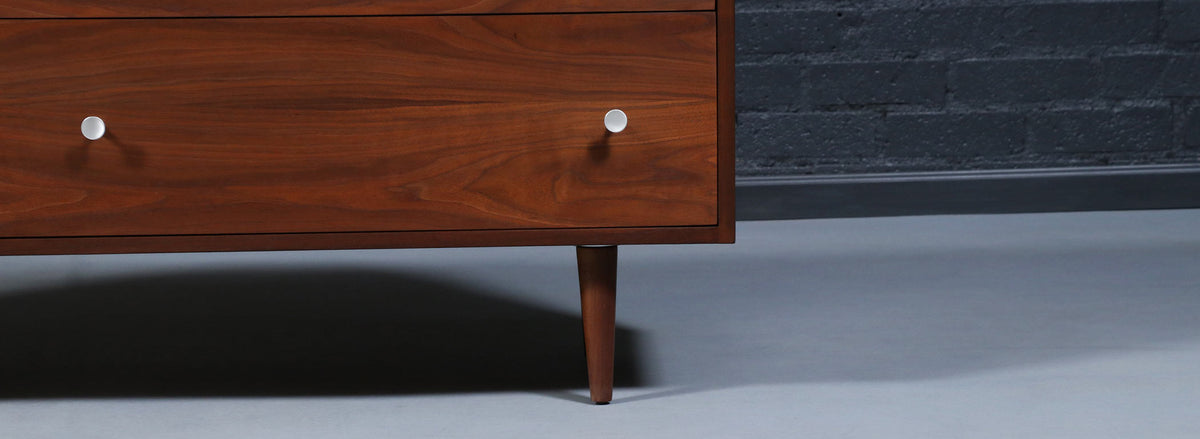 Californian Modernist Walnut Dresser by Milo Baughman
