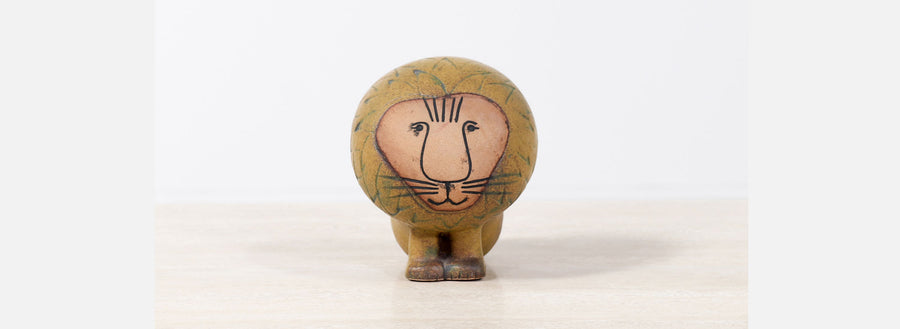 Vintage Lisa Larson "African Series" Ceramic Lion Sculpture for Gustavsberg