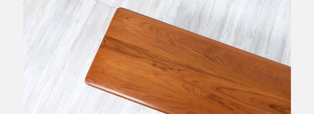Peter Hvidt & Orla Mølgaard-Nielsen Teak & Cane Coffee Table for France & Søn
