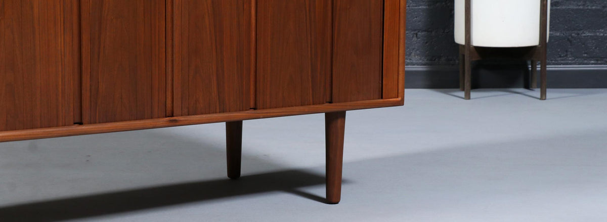 California Modern Tambour-Door Credenza by Barzilay