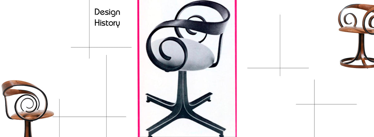 George Mulhauser "Scroll" Sculpted  Arm Chair for Plycraft