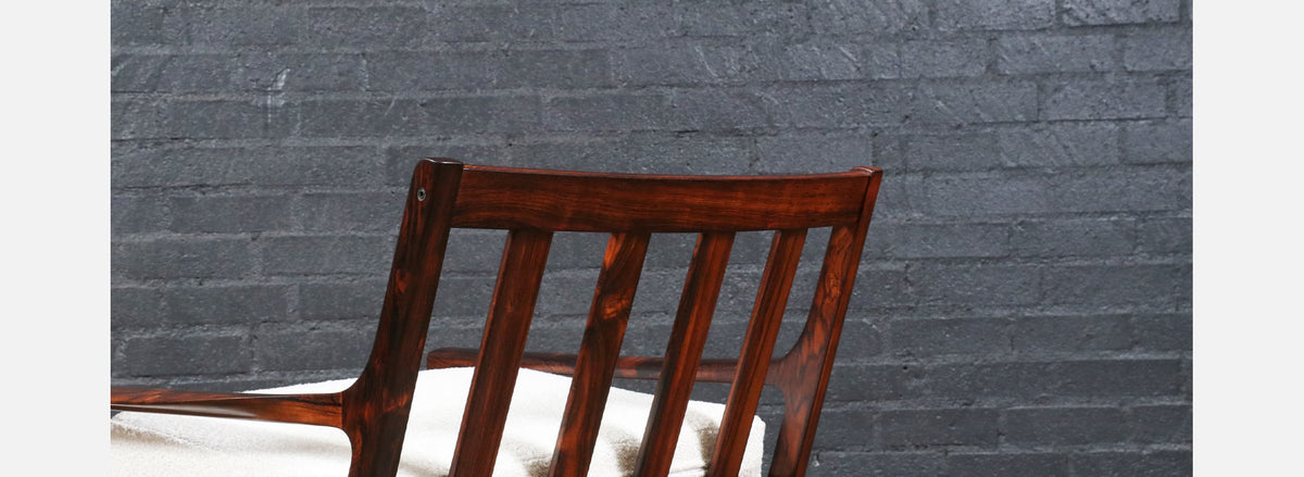 Fredrik Kayser Model-395 Rosewood Lounge Chair for Vatne Møbler