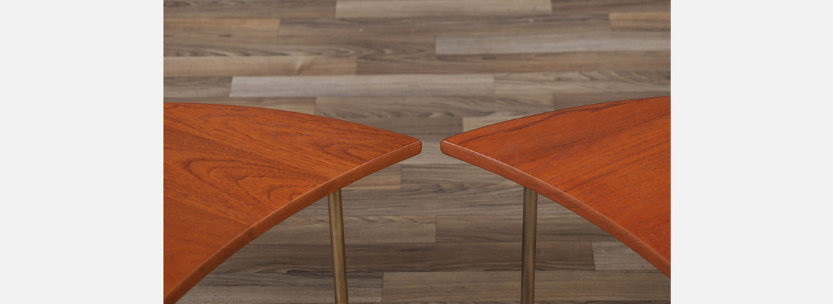 Peter Hvidt Modular Teak & Brass Coffee Table for France & Son 