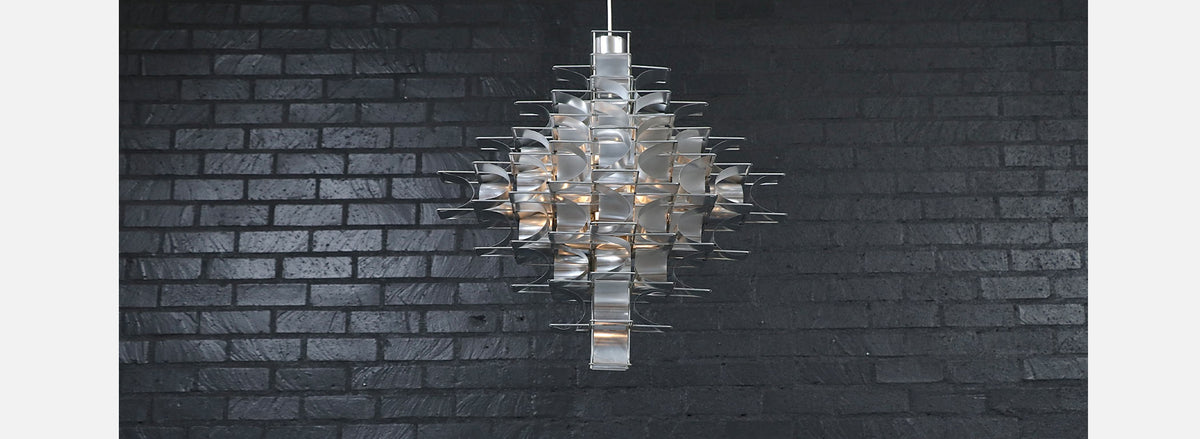 Vintage French Modern "Cassiope" Chandelier by Max Sauze