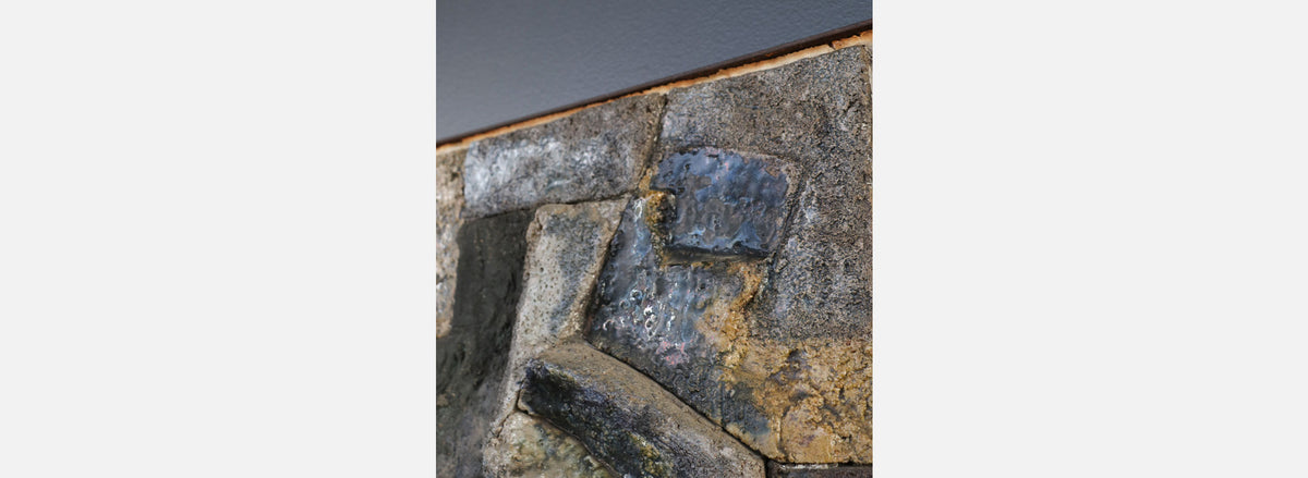 Mid-Century Modernist Cubist Concrete Wall Art