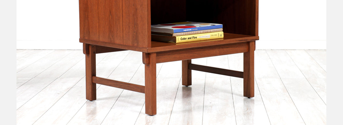 Mid-Century Modern Teak Night Stands by Yngve Ekstrom for Dux