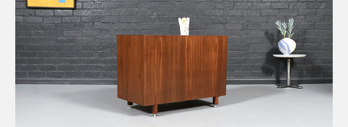 Jens Risom Walnut Filing Cabinet