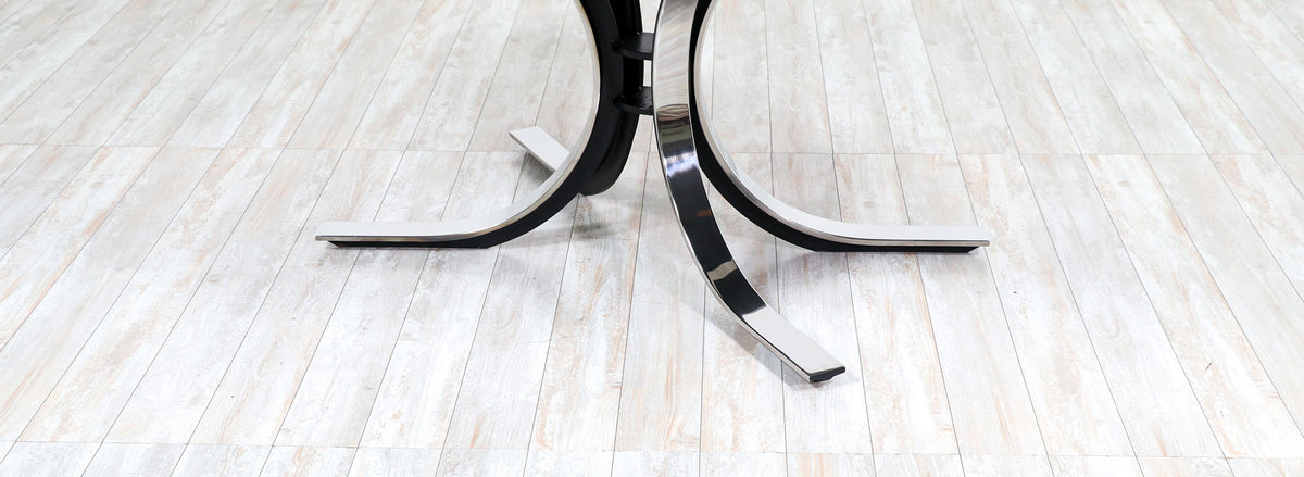 Stow Davis "Starburst" Walnut & Steel Dining Table / Desk
