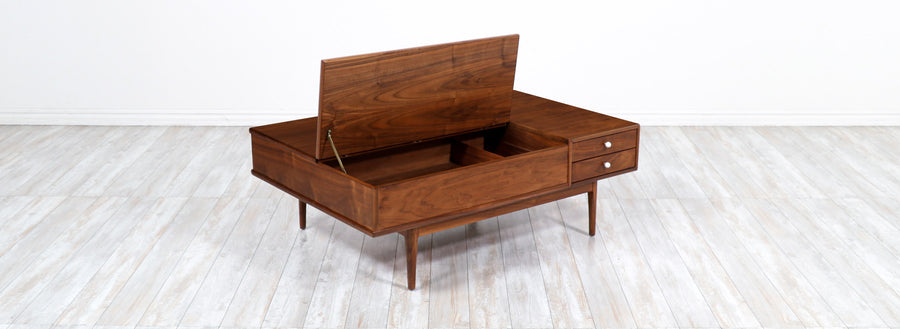 Kipp Stewart & Stewart MacDougall "Declaration" Walnut Coffee Table for Drexel