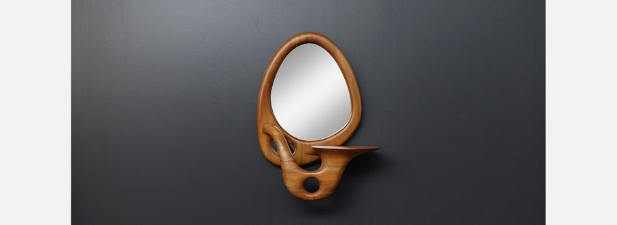 Mid-Century Modern Biomorphic Mirror by Craig Lauterbach