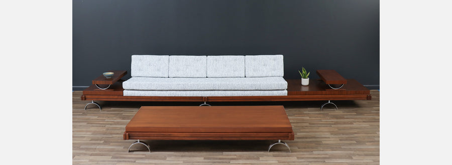 California Modern Sofa with Table Set by Martin Borenstein