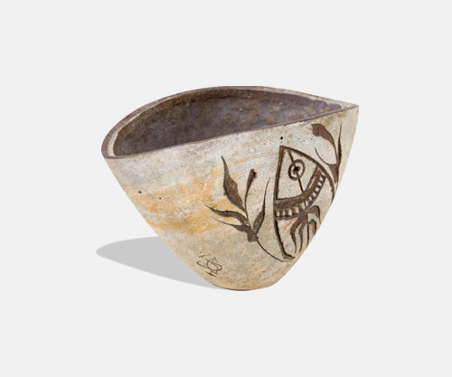 Paolo Soleri Ceramic Pottery Vessel From Arcosanti