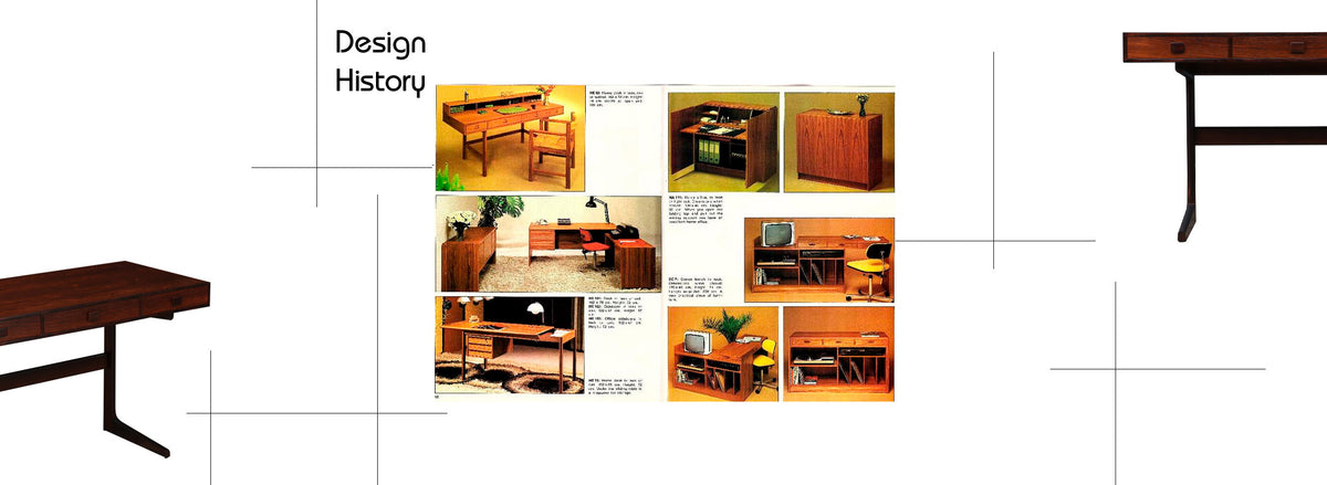 Danish Cantilever Floating Rosewood Desk by Georg Petersens