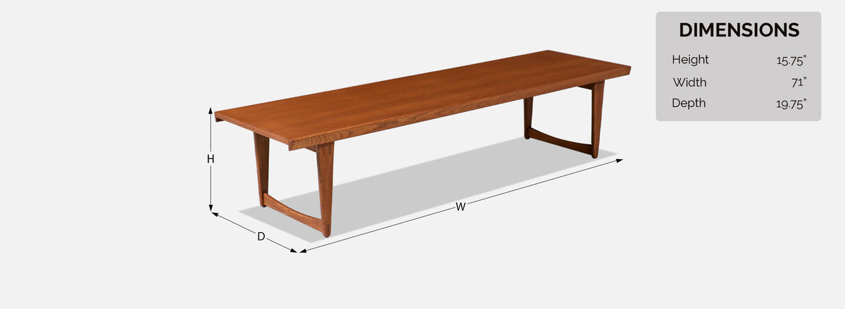 Mid-Century Modern Coffee Table by Yngve Ekstrom for Westbergs Mobler